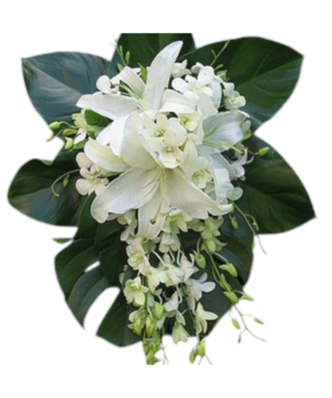 Bouquet da Sposa Orchidee Bianche e Lilium