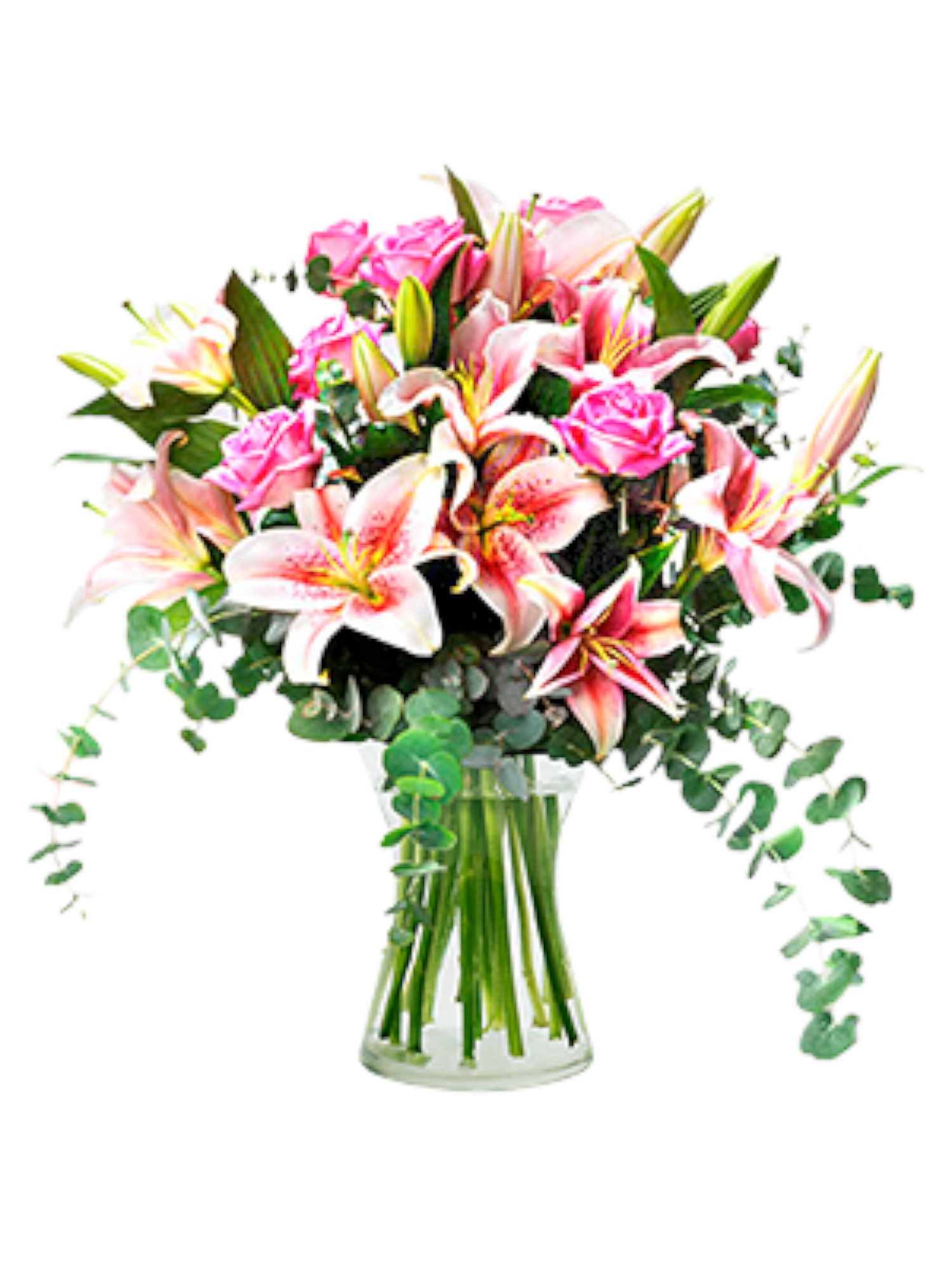 Featured image for “Bouquet lilium bicolore e rose”