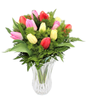 Bouquet di 15 tulipani misti