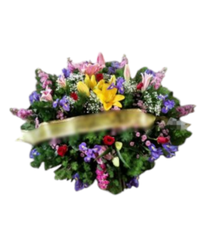 Cuscino funebre viole di pasqua