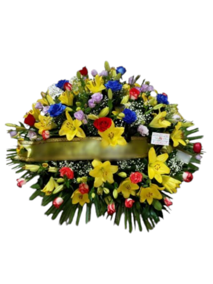 Cuscino funebre Rose blu