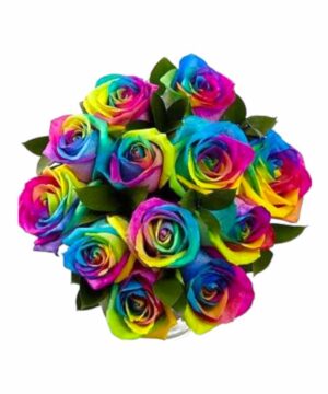 Bouquet rose rainbow