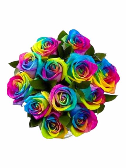 Bouquet rose rainbow