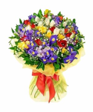 Bouquet di Iris e fresie