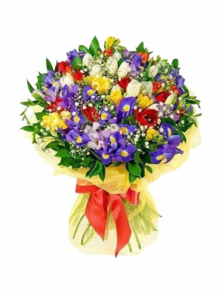 Bouquet di Iris e fresie