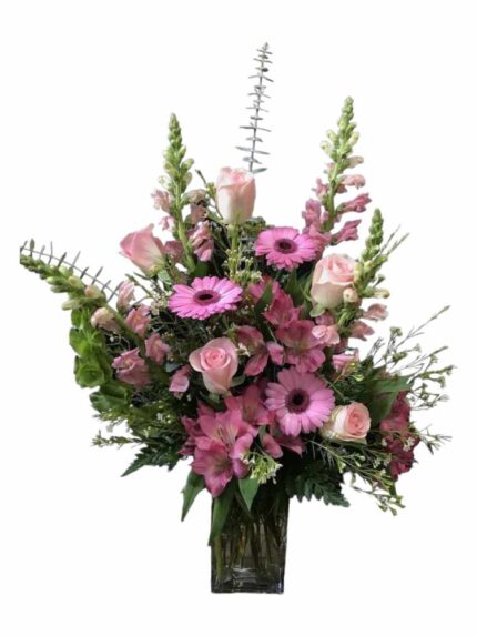 Bouquet fiori misti rosa