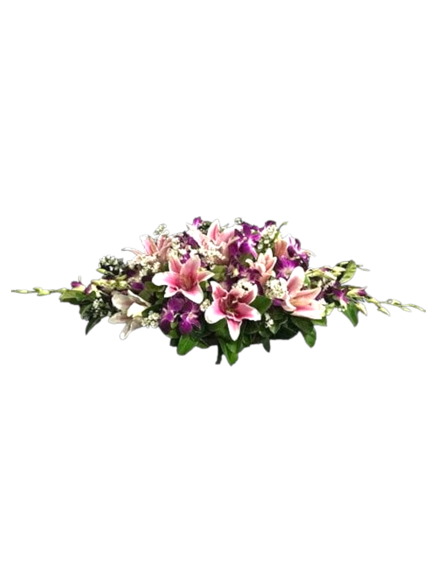 Featured image for “Centro tavola ovale dendrobium fucsia”