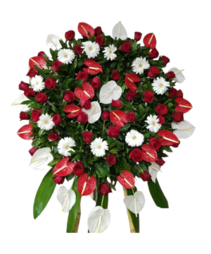 Corona funebre anthurium