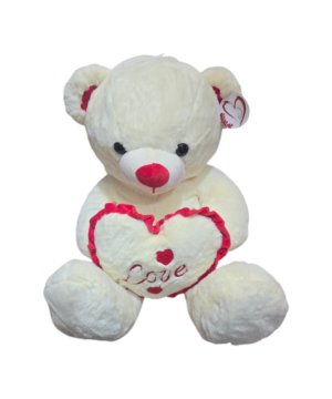 Orso bianco con cuore