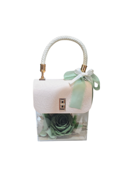 Borsa con rosa stabilizzata - immagine 10