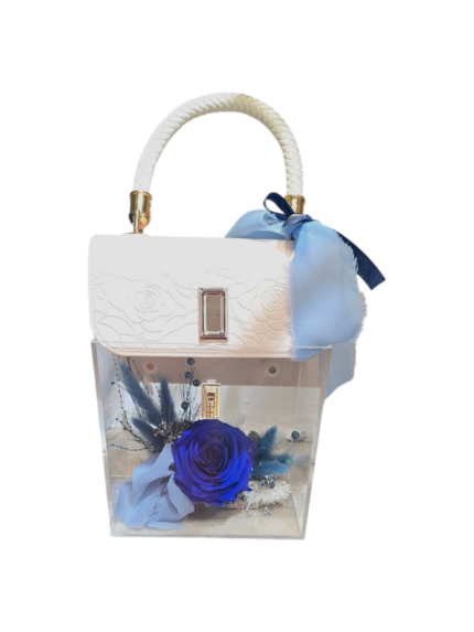 Borsa con rosa stabilizzata - immagine 4